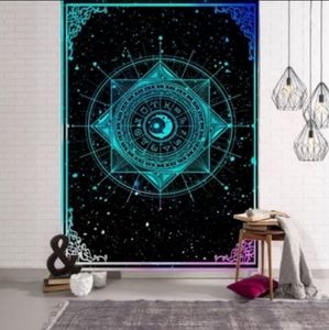Astrology Wheel Tarot Style Tapestry